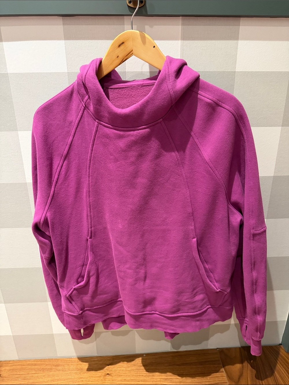 lululemon athletica Bright Magenta Funnel Neck hoodie Pullover